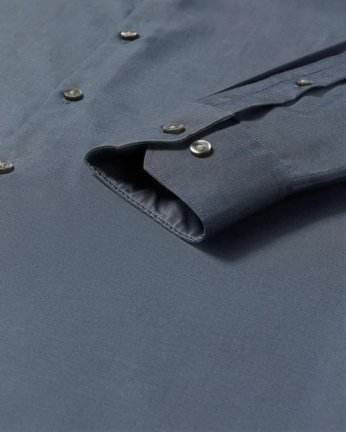 RWandCO Shirts SlimFit DenimLike Dress Shirt Denim Blue 8211 Men RWandCO Shirts SlimFit DenimLike Dress Shirt Denim Blue 8211 Men