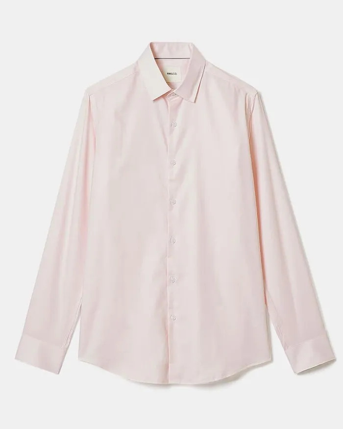 RWandCO Shirts SlimFit Dobby Dress Shirt Soft Pink 8211 Men RWandCO Shirts SlimFit Dobby Dress Shirt Soft Pink 8211 Men