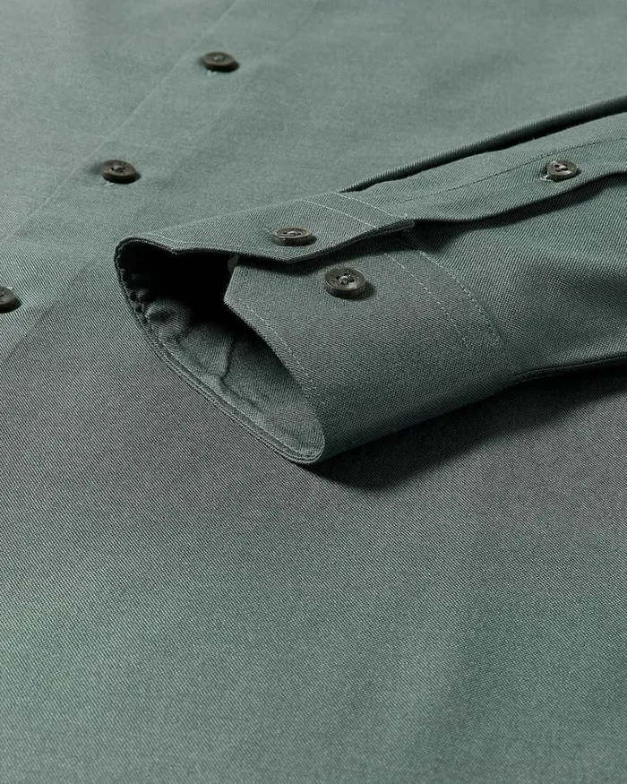 RWandCO Shirts SlimFit KnitLike Dress Shirt Balsam Green 8211 Men RWandCO Shirts SlimFit KnitLike Dress Shirt Balsam Green 8211 Men