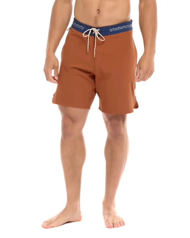 RWandCO Shorts Eidon Mix Tape Boardshort Dark Brown 8211 Men