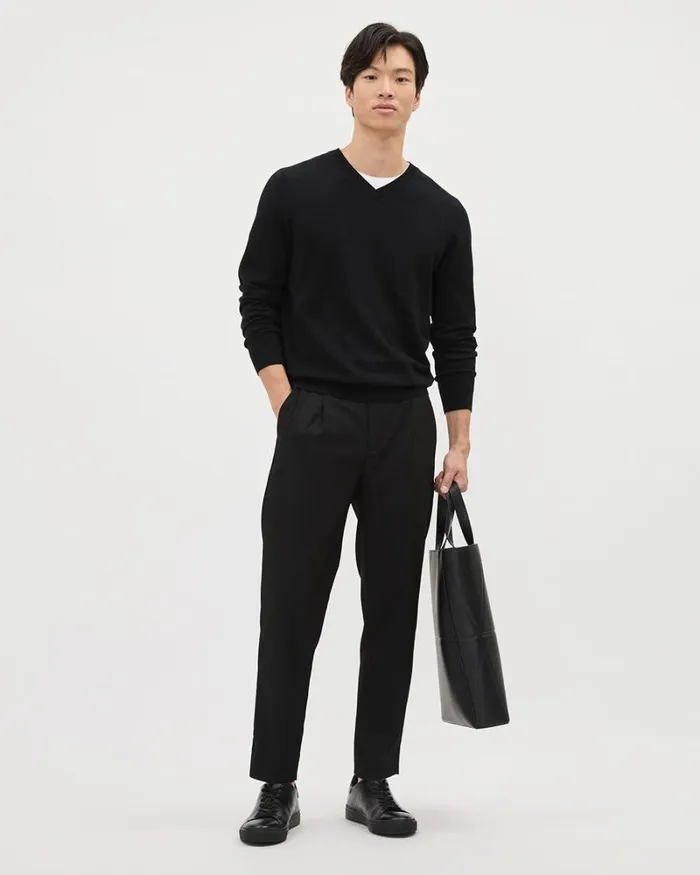 RWandCO Sweaters and Cardigans LongSleeve VNeck Sweater Black 8211 Men