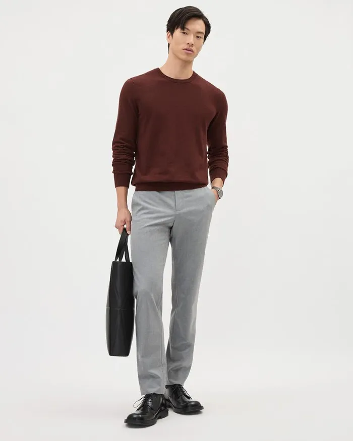 RWandCO Sweaters and Cardigans Solid LongSleeve CrewNeck Sweater Intense Fudge 8211 Men RWandCO Sweaters and Cardigans Solid LongSleeve CrewNeck Sweater Intense Fudge 8211 Men