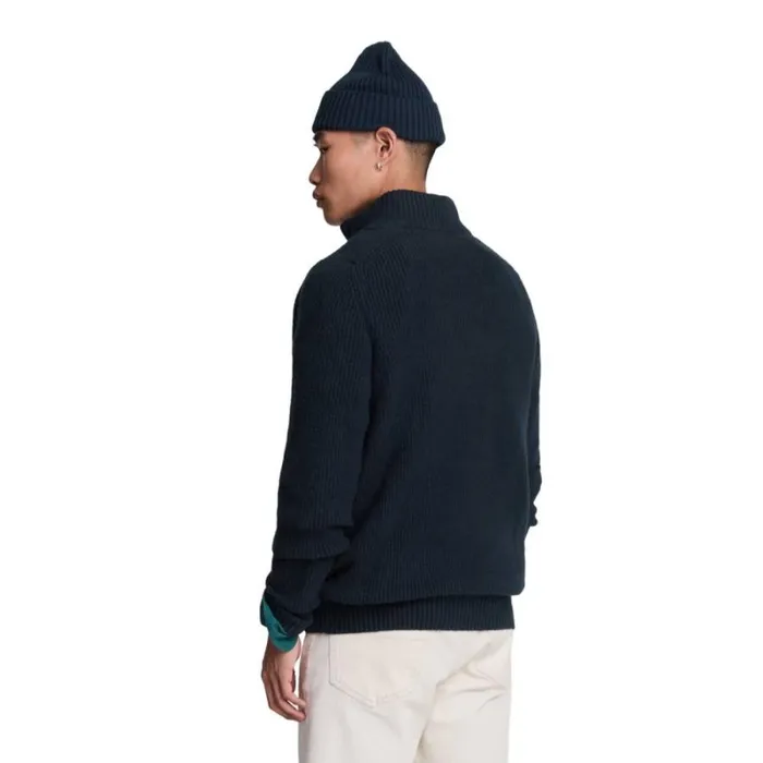RWandCO Sweatshirts and Hoodies Lyle and Scott 8211 Mens Shaker Stitch Quarter Zip Pullover Dark Blue 8211 Men RWandCO Sweatshirts and Hoodies Lyle and Scott 8211 Mens Shaker Stitch Quarter Zip Pullover Dark Blue 8211 Men