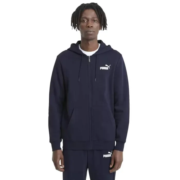 RWandCO Sweatshirts and Hoodies Puma 8211 Mens ESS Hoodie Dark Blue 8211 Men