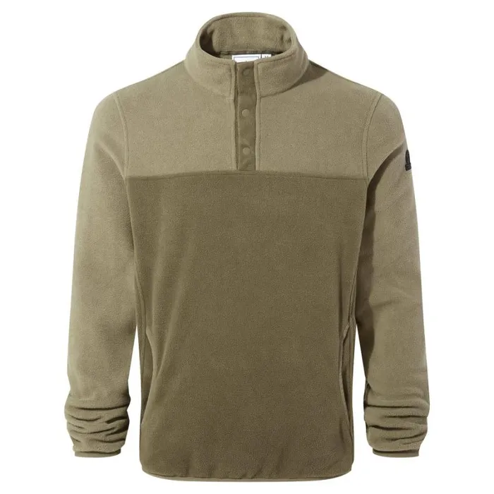 RWandCO Sweatshirts and Hoodies TOG24 8211 Mens Farlow Stud Front Fleece Top Dark Brown 8211 Men RWandCO Sweatshirts and Hoodies TOG24 8211 Mens Farlow Stud Front Fleece Top Dark Brown 8211 Men