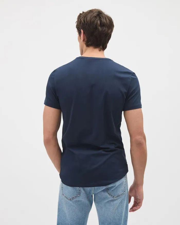 RWandCO TShirts Supima Cotton R CrewNeck TShirt Navy Blue 8211 Men RWandCO TShirts Supima Cotton R CrewNeck TShirt Navy Blue 8211 Men
