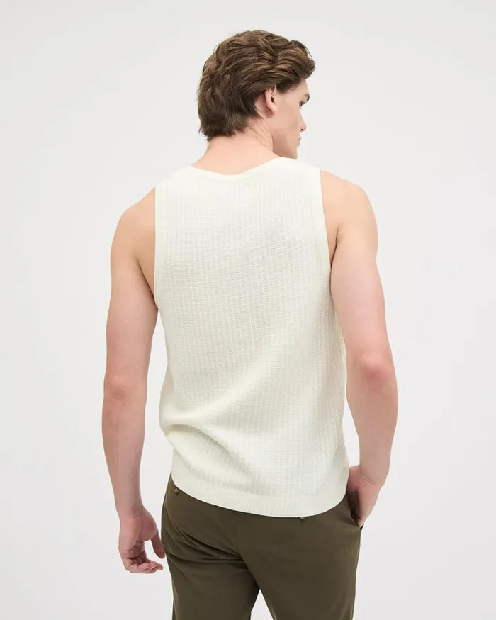 RWandCO TShirts White Sleeveless CrewNeck Sweater Marshmallow 8211 Men RWandCO TShirts White Sleeveless CrewNeck Sweater Marshmallow 8211 Men