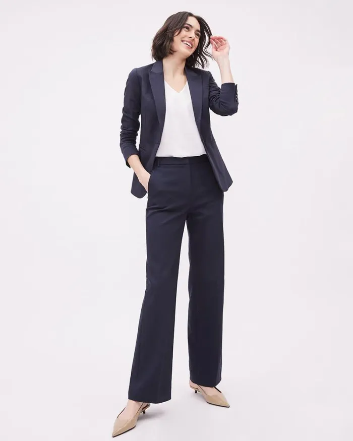 RWandCO The Limitless Suit Limitless OneButton Blazer Night Sky 8211 Women RWandCO The Limitless Suit Limitless OneButton Blazer Night Sky 8211 Women