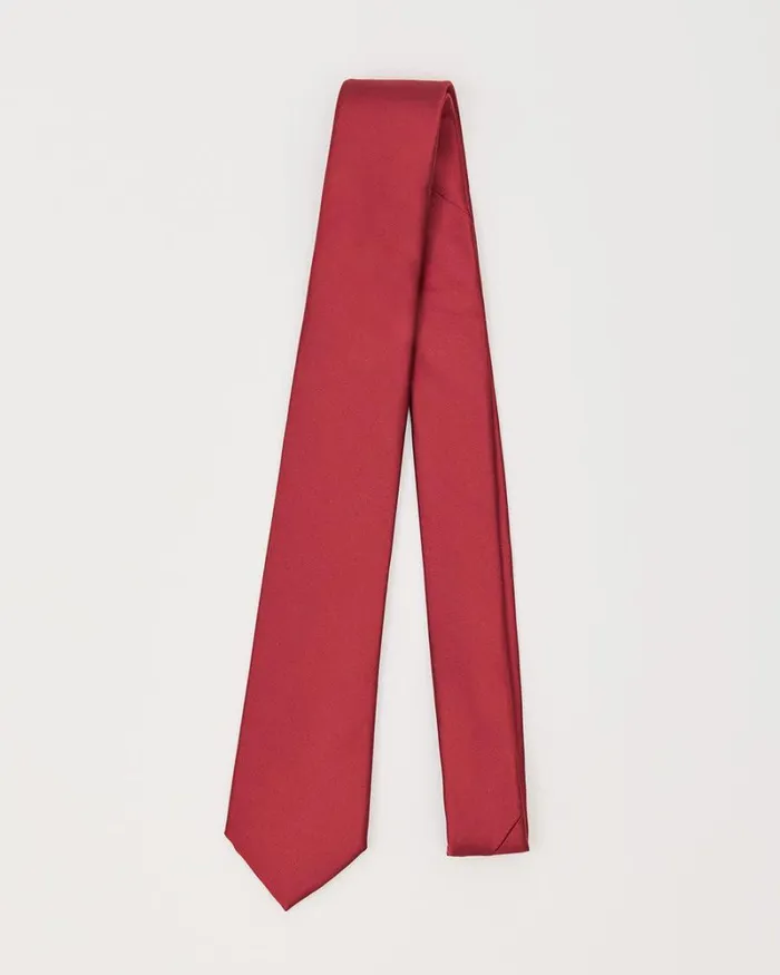 RWandCO Ties and Bow Ties Red Regular Tie True Red 8211 Men