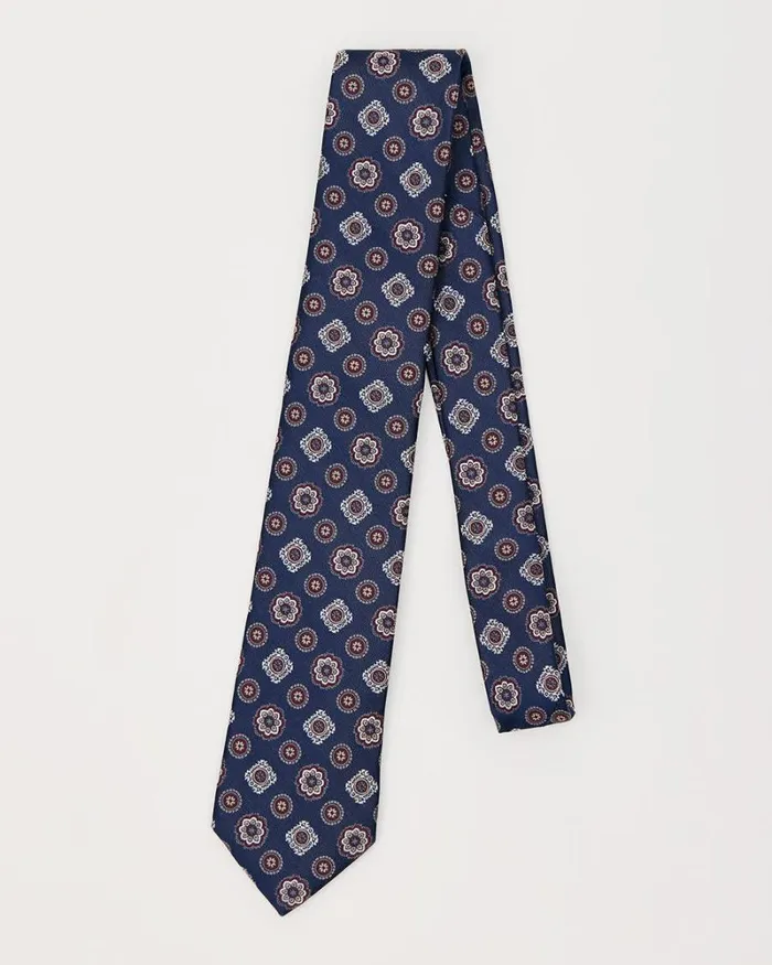 RWandCO Ties and Bow Ties Regular Navy Tie With Geometric Pattern Winetasting 8211 Men RWandCO Ties and Bow Ties Regular Navy Tie With Geometric Pattern Winetasting 8211 Men