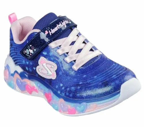 SLights Eternal Heart Lights Navy Multi Kids SKECHERS Kids UK Sizes 9525