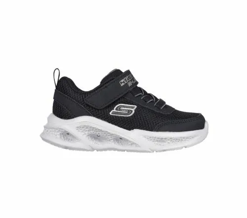 SLights MeteorLights Black Gray Kids SKECHERS Toddlers UK Sizes 49