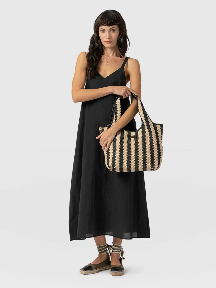 Saint And Sofia Dresses Women Candice ALine Dress 8211 Black Black