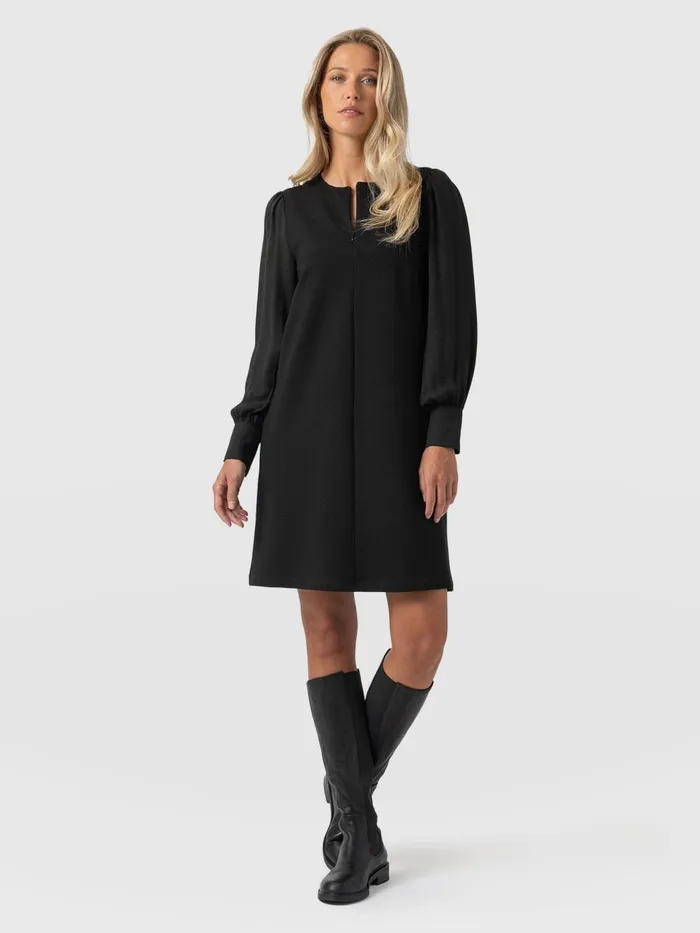 Saint And Sofia Dresses Women Esme Zip Up Dress 8211 Black Black