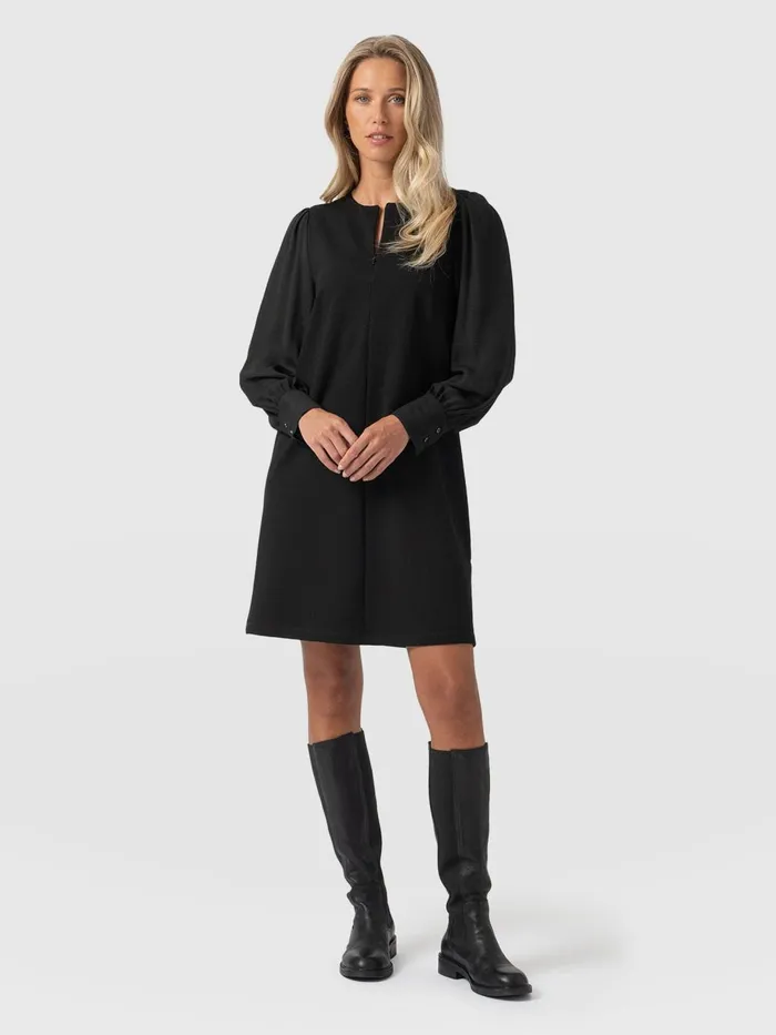 Saint And Sofia Dresses Women Esme Zip Up Dress 8211 Black Black
