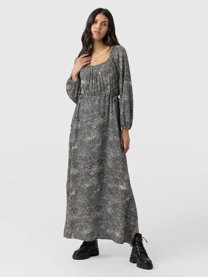 Saint And Sofia Dresses Women Henrietta Dress 8211 Monochrome Gothica Monochrome Gothica