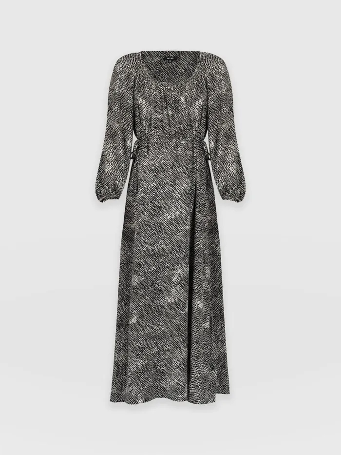 Saint And Sofia Dresses Women Henrietta Dress 8211 Monochrome Gothica Monochrome Gothica