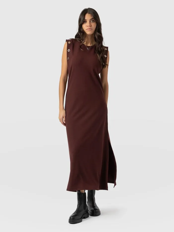 Saint And Sofia Dresses Women Rowan Dress 8211 Maroon Maroon