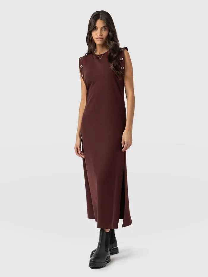 Saint And Sofia Dresses Women Rowan Dress 8211 Maroon Maroon
