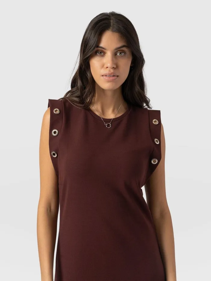 Saint And Sofia Dresses Women Rowan Dress 8211 Maroon Maroon