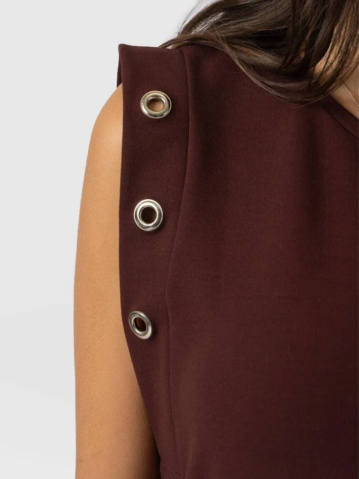 Saint And Sofia Dresses Women Rowan Dress 8211 Maroon Maroon