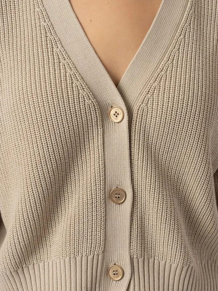Saint And Sofia Knitwear Women Soho Crop Cardigan 8211 Beige Beige
