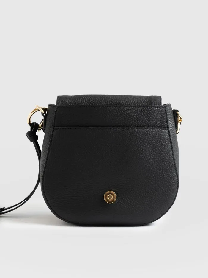 Saint And Sofia Leather Bags Women Saddle Bag 8211 Black Black