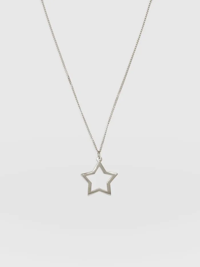 Saint And Sofia Necklaces Women Star Necklace 8211 Silver Silver