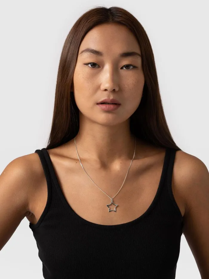 Saint And Sofia Necklaces Women Star Necklace 8211 Silver Silver