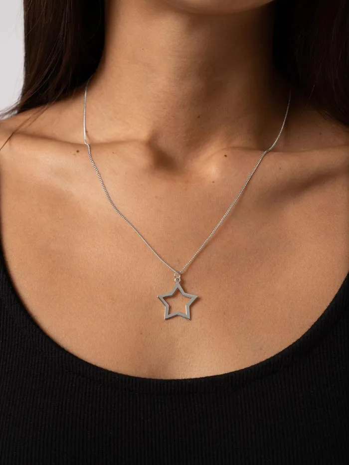 Saint And Sofia Necklaces Women Star Necklace 8211 Silver Silver