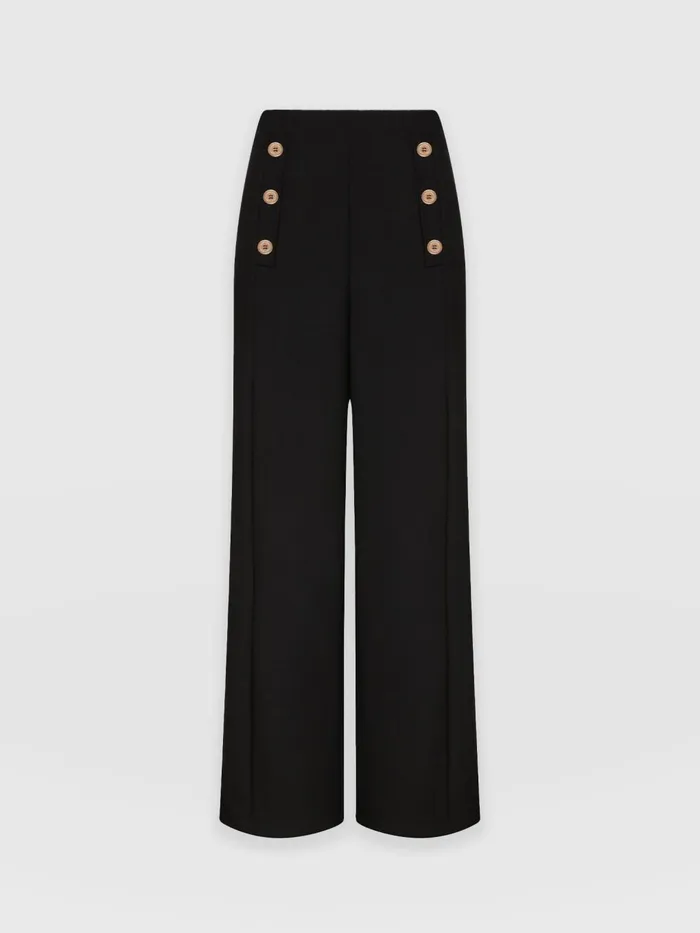 Saint And Sofia Pants Women Chelsea Pant 8211 Black Jersey Black Jersey
