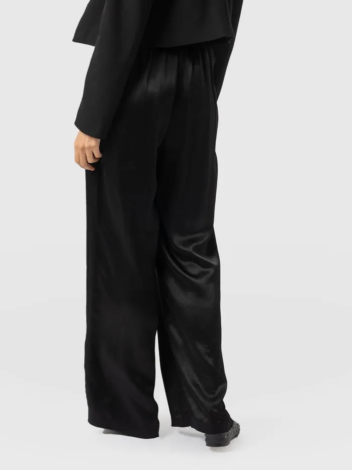 Saint And Sofia Pants Women Langley Wide Leg Pant 8211 Black Black