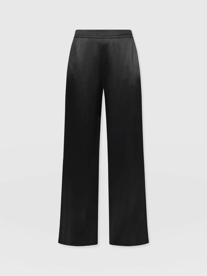 Saint And Sofia Pants Women Langley Wide Leg Pant 8211 Black Black