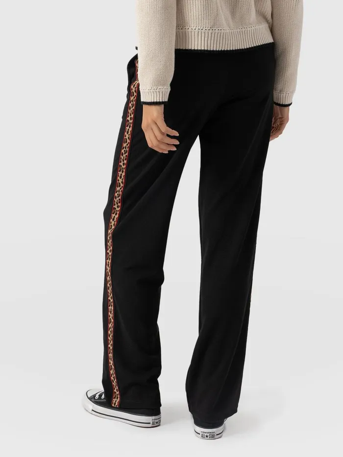 Saint And Sofia Pants Women Runway Pant 8211 Black Leopard Black Leopard