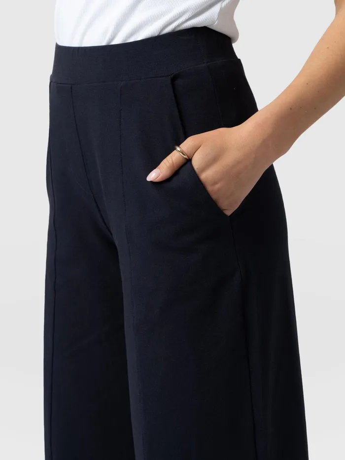 Saint And Sofia Shorts Women Cara Wide Leg Culotte 8211 Navy Navy