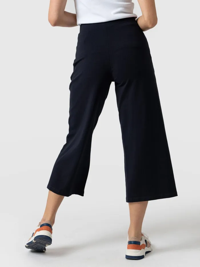 Saint And Sofia Shorts Women Cara Wide Leg Culotte 8211 Navy Navy