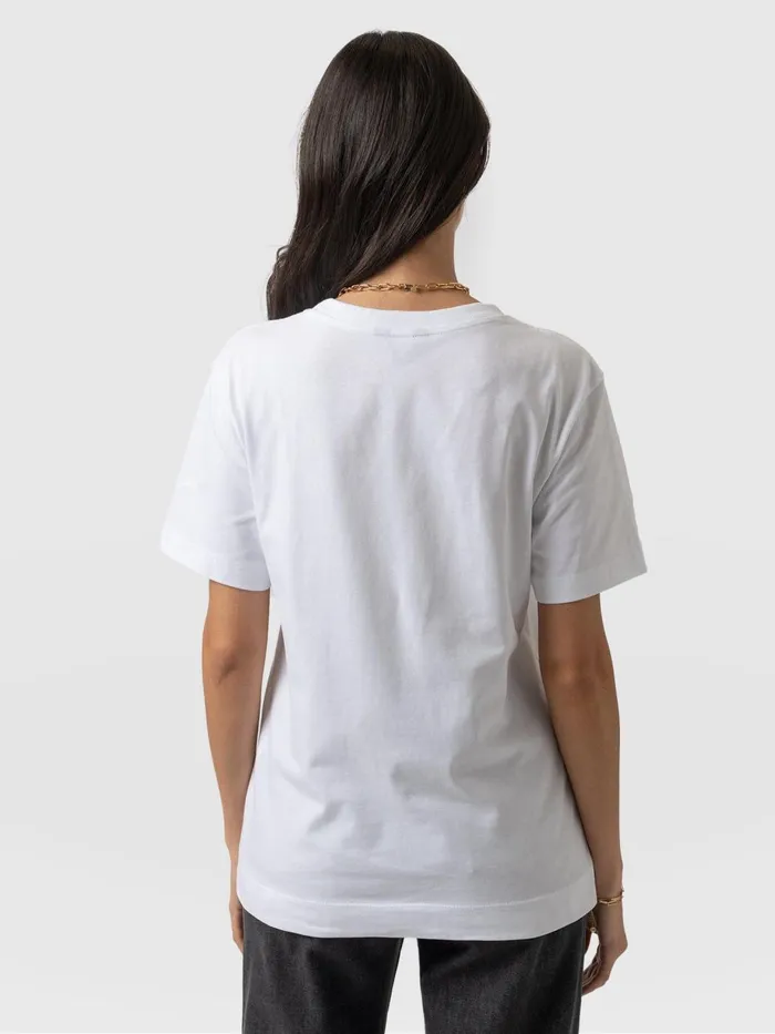 Saint And Sofia TShirts and Tanks Women Finsbury Crew Neck Tee 8211 White White