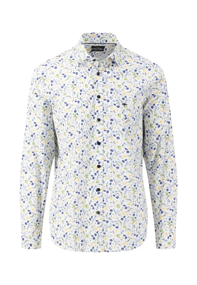 Sale Men FYNCHHATTON Floral Patterned Shirt With A Casual Kent Collar Pineapple Sale Men FYNCHHATTON Floral Patterned Shirt With A Casual Kent Collar Pineapple