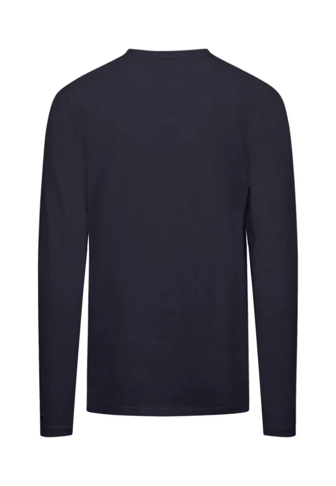 Sale Men FYNCHHATTON Henley Shirt Made Of Cotton Navywhite