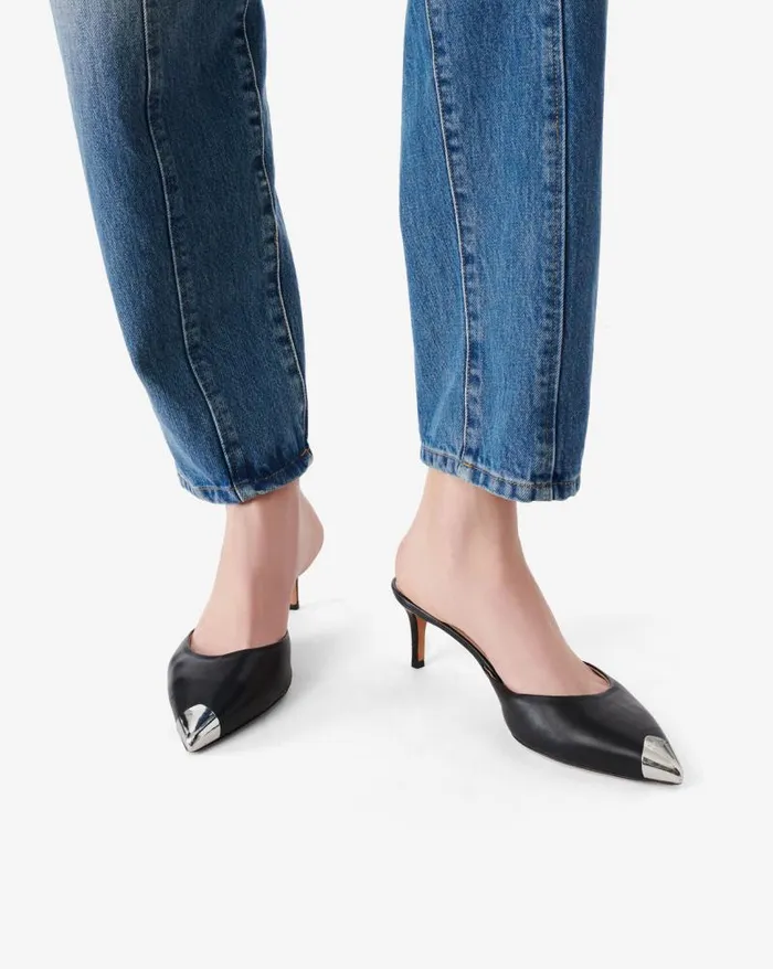 Sandals Women IRO KAIA SILVERTOED LEATHER MULES