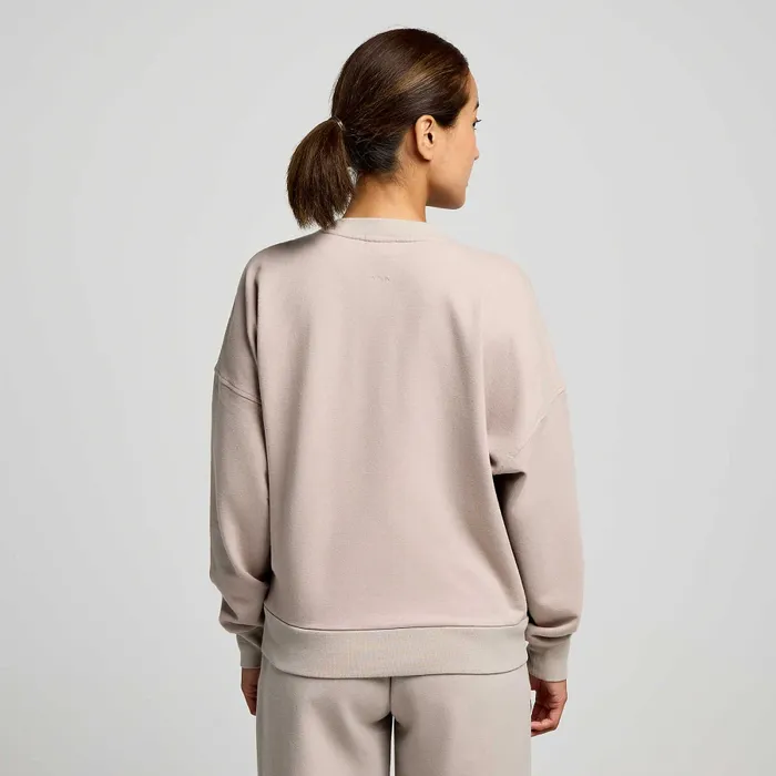 Saucony Tops Women Recovery Crew Dove Graphic