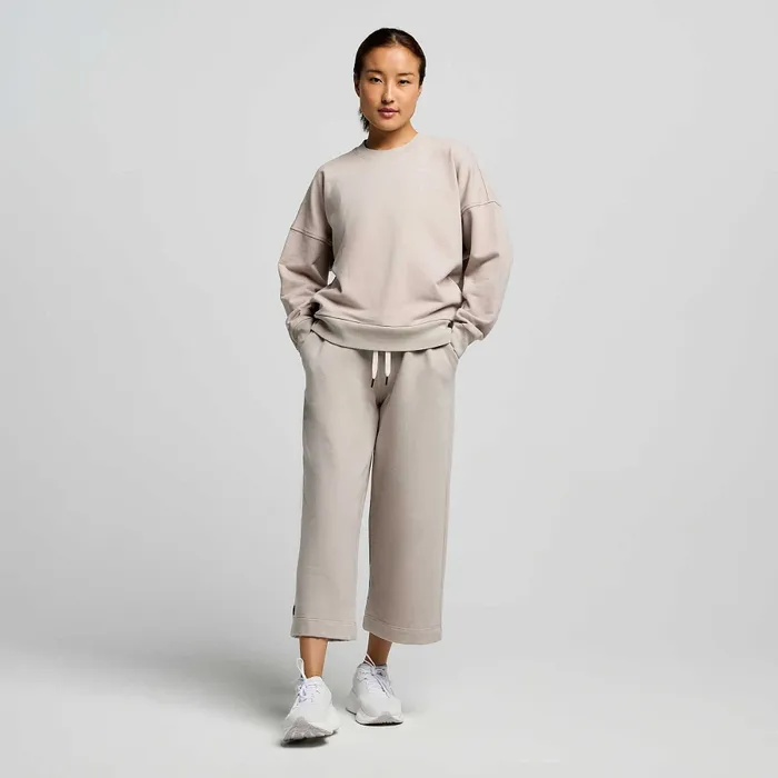 Saucony Tops Women Recovery Crew Dove Graphic