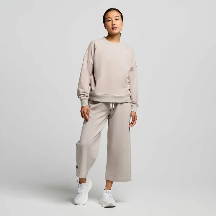 Saucony Tops Women Recovery Crew Dove Graphic