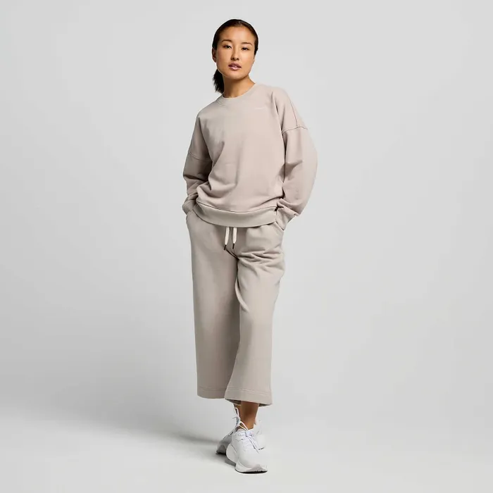 Saucony Tops Women Recovery Crew Dove Graphic