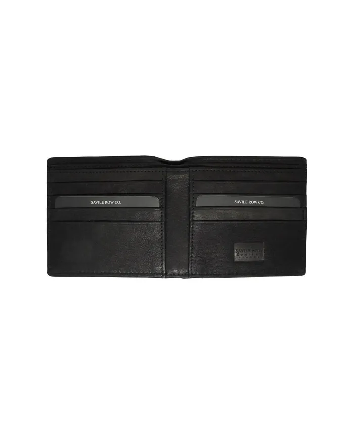 Savile Row Company Black Leather Classic Billfold Wallet Black Men Leather Goods Savile Row Company Black Leather Classic Billfold Wallet Black Men Leather Goods