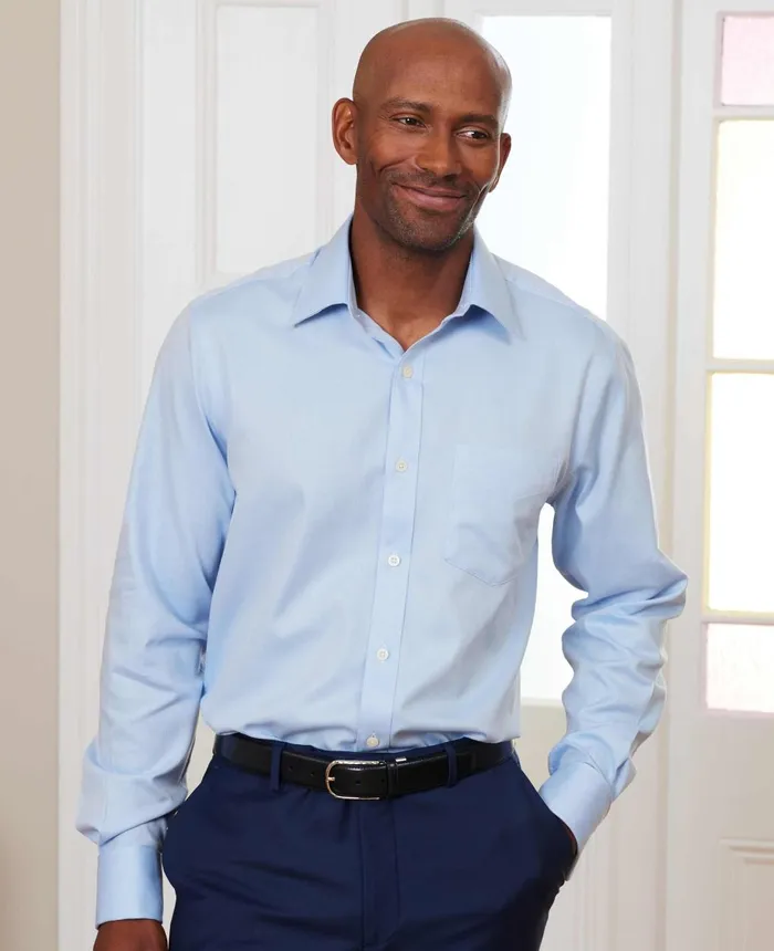 Savile Row Company Blue Cotton Herringbone Classic Fit Formal Shirt 8211 Double Cuff Blue Men Formal Shirts Savile Row Company Blue Cotton Herringbone Classic Fit Formal Shirt 8211 Double Cuff Blue Men Formal Shirts