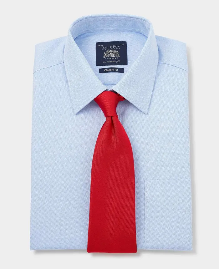 Savile Row Company Blue Cotton Herringbone Classic Fit Formal Shirt 8211 Double Cuff Blue Men Formal Shirts Savile Row Company Blue Cotton Herringbone Classic Fit Formal Shirt 8211 Double Cuff Blue Men Formal Shirts