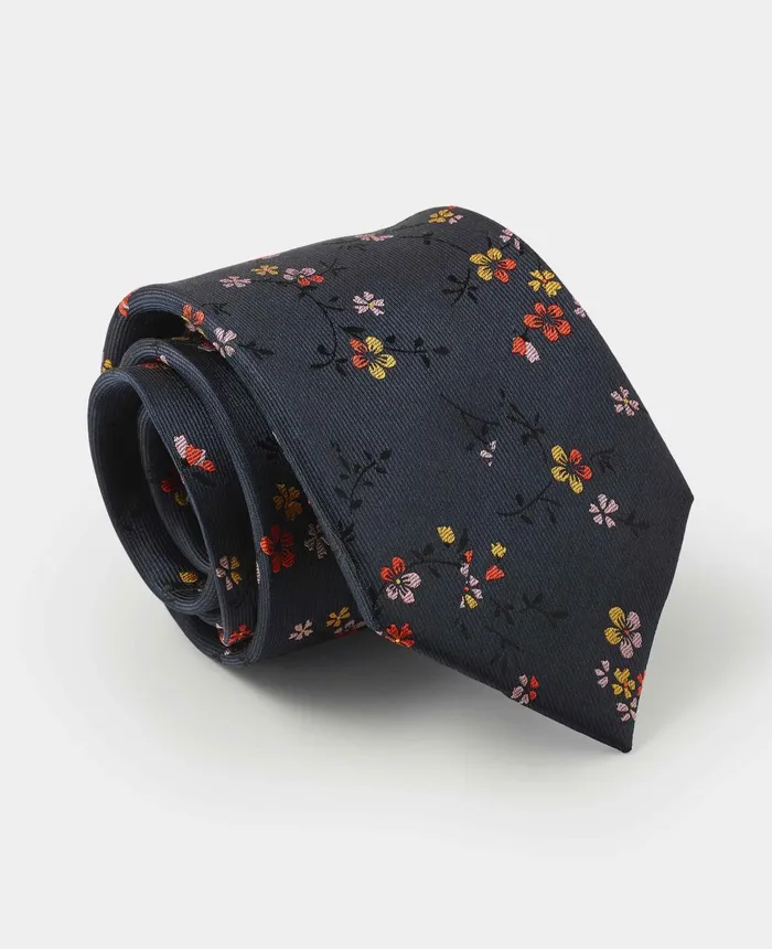 Savile Row Company Navy Multi Flower Pattern Silk Tie Navy Multi Flower Men Silk Ties Savile Row Company Navy Multi Flower Pattern Silk Tie Navy Multi Flower Men Silk Ties