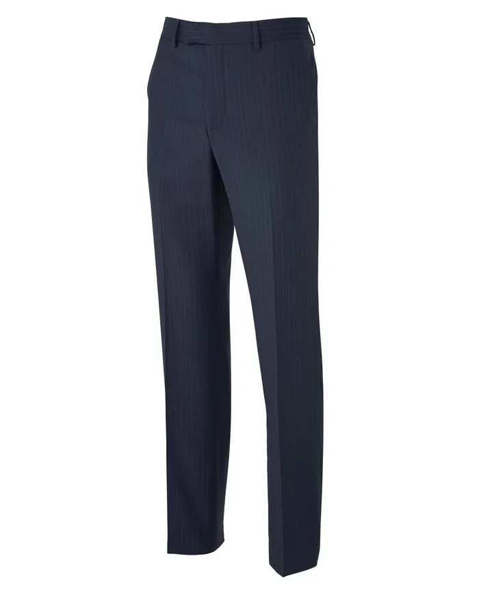 Savile Row Company Navy Stripe DoubleBreasted Suit Men Tailored Suits