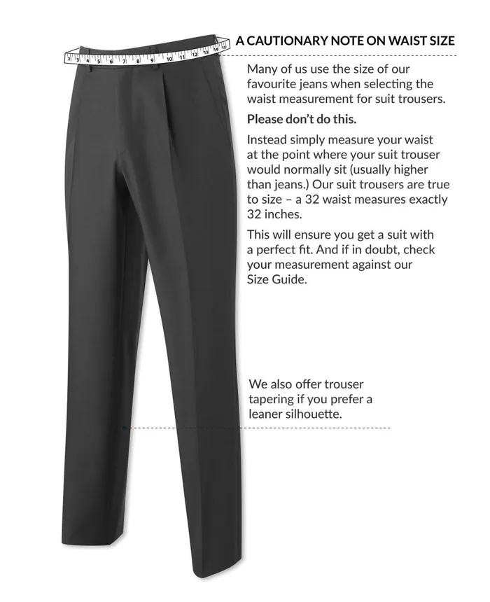Savile Row Company Navy Stripe Tailored Suit Trousers Men Suit Trousers